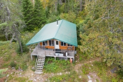 Exterior View Of Ajax Lake Outpost Cabin