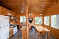Kitchen And Dining Area At Ajax Lake Outpost