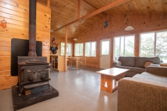 Wood Stove Heating Ajax Lake Outpost Cabin
