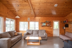 Lounge Seating Inside Fly-In Fishing Cabin