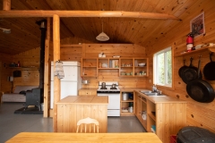 Open Kitchen Layout In Fly-In Fishing Cabin