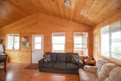 Living Area With Lake Views At Cleftrock Lake