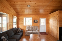 Rustic Interior Of Cleftrock Lake Remote Cabin