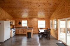 Kitchen And Dining Area At Gordon Lake Fly-In Cabin