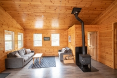 Seating Area Near Stove In Fly-In Cabin