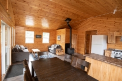 Open Dining Area Inside Gordon Lake Cabin