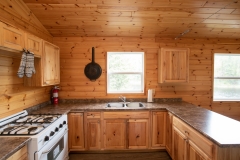 Corner Kitchen Layout At Remote Outpost Cabin