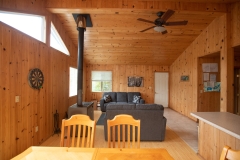 Main Living Space At Kishkutena Lake Fly-In Cabin