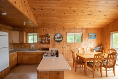 Full Kitchen And Dining Space At Outpost Cabin