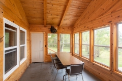 Screened Porch At Loonhaunt Lake Fly-In Cabin