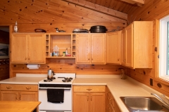 Full Kitchen Inside Loonhaunt Lake Fly-In Cabin