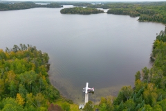 Loonhaunt Lake And Shoreline Aerial View