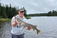 Rainy Day Muskie From Remote Outpost Lake