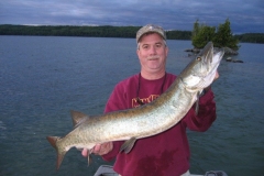 Northern Pike Held for the Camera in Open Water