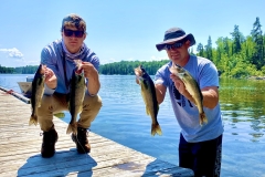 Dockside Walleye After Successful Fly-In Morning Fish