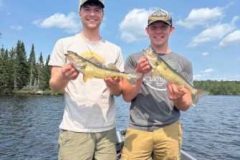 Double Walleye Catch on Pristine Canadian Fly-In Lake