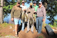 Group Walleye Harvest at Northern Ontario Fly-In Camp