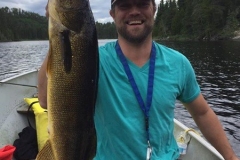 Tall Walleye Hold on Scenic Fly-In Trophy Lake