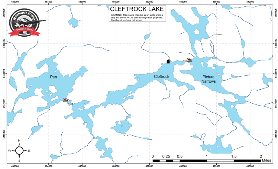Cleftrock Lake Map